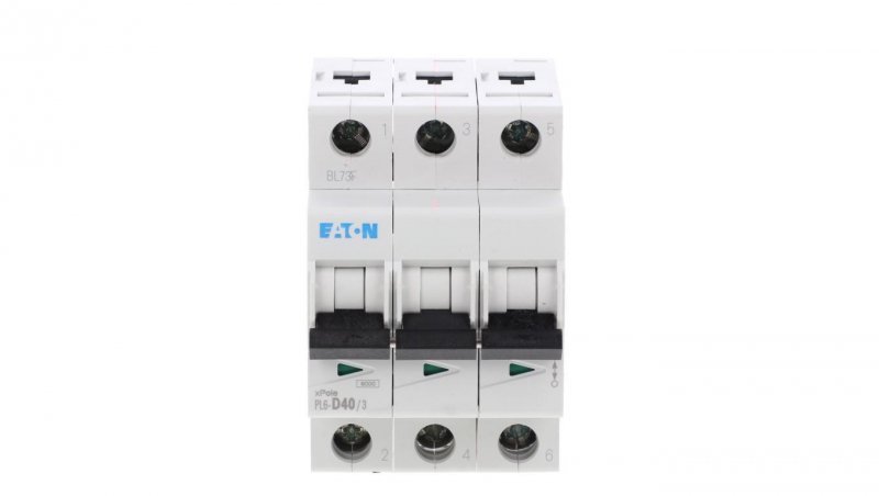 Wyłącznik nadprądowy 3P D 40A 6kA AC PL6-D40/3 286617