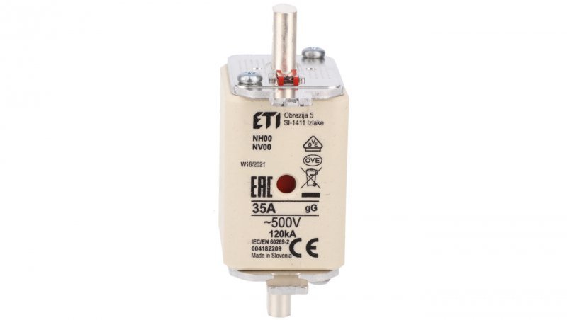 Wkładka bezpiecznikowa KOMBI NH00 gG 35A/500V 004182209 /3szt./