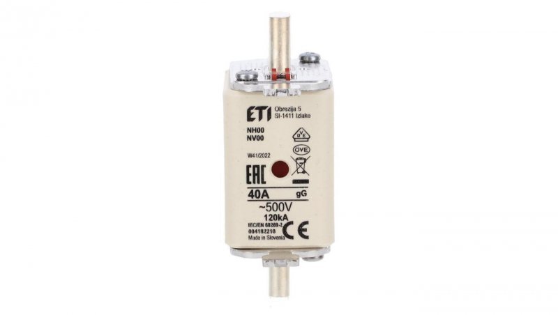 Wkładka bezpiecznikowa KOMBI NH00 gG 40A/500V 004182210 /3szt./