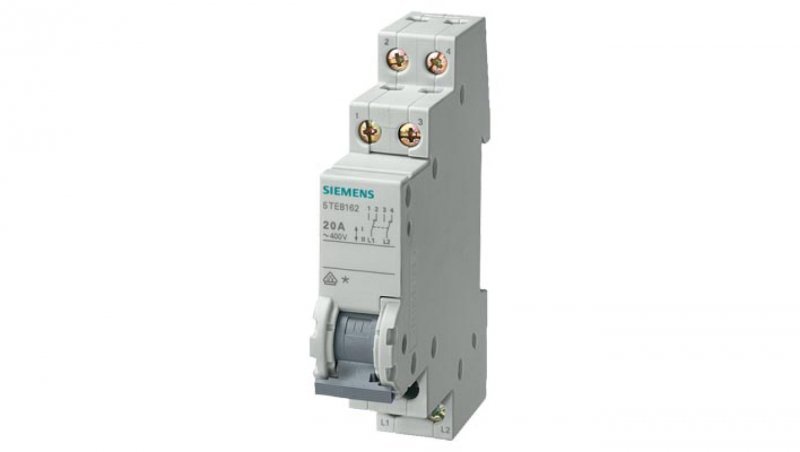 Przełącznik modułowy kontrolny 2-pozycyjny (I-II) 400V AC 20A 2CO 5TE8162