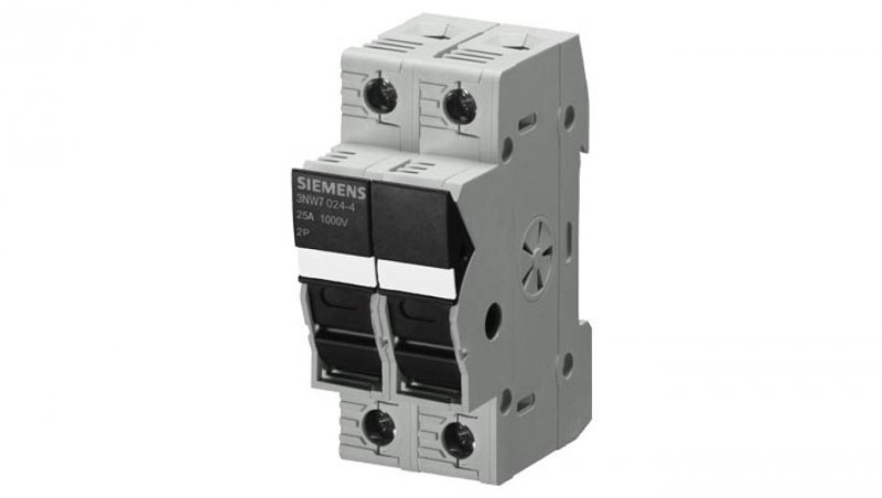 Podstawa bezpiecznikowa do wkł. cylidrycznych 10x38 1000V 25A 2-Bieg. PV  3NW7023-4