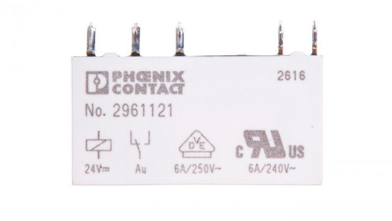 Przekaźnik interfejsowy 1P 6A 24V DC REL-MR- 24DC/21AU AgSnO 2961121 /10szt./