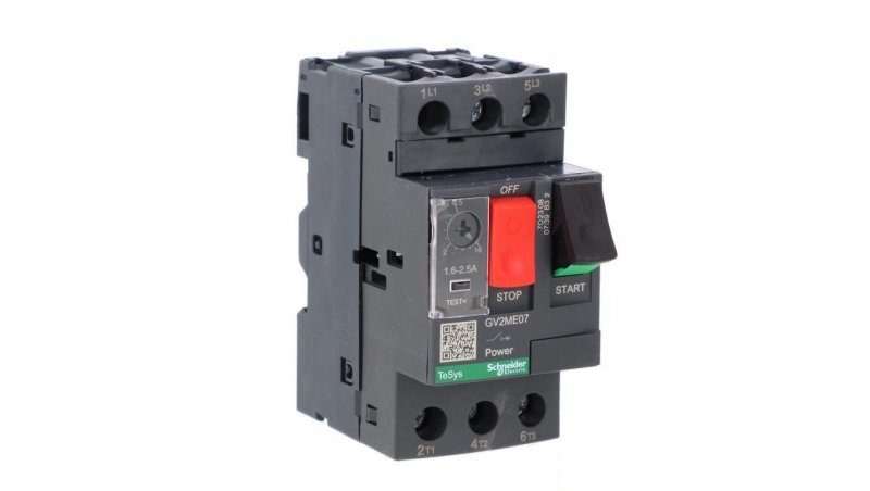 Wyłącznik silnikowy 3P 0,75kW 1,6-2,5A GV2ME07