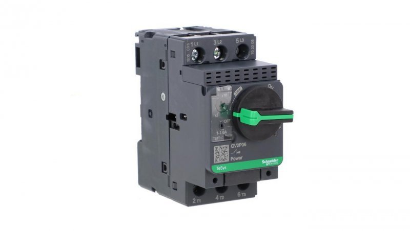 Wyłącznik silnikowy 3P 0,55kW 1-1,6A GV2P06