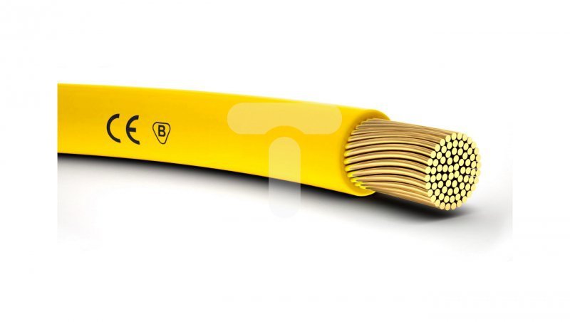 Przewód instalacyjny H07V-K 2,5 żółty 29153 /100m/