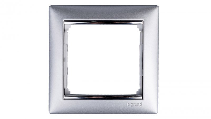 VALENA Ramka pojedyncza aluminium 770351