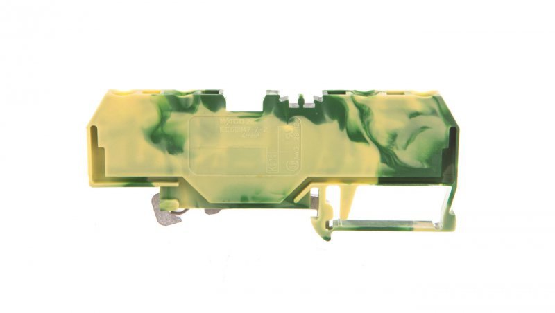 Złączka szynowa ochronna 4-przewodowa 4mm2 żółto-zielona 281-657 /50szt./