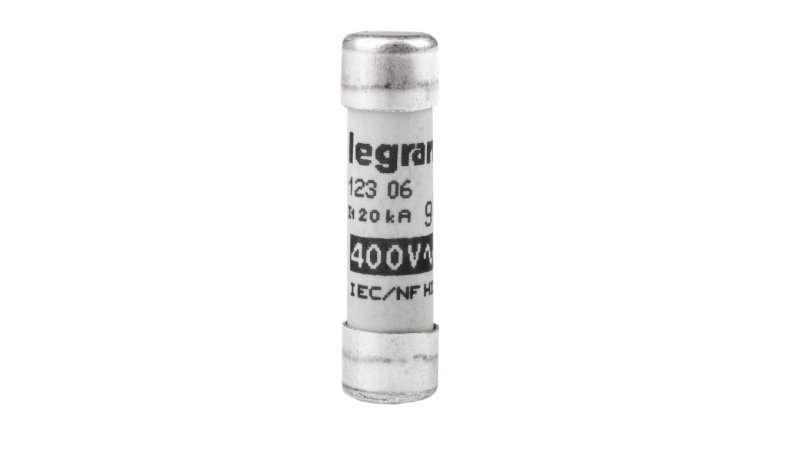 Wkładka bezpiecznikowa cylindryczna 8,5x31,5mm 6A gG 400V 012306