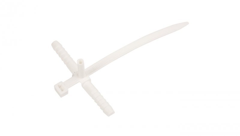 Uchwyt paskowy szybkiego montażu z kołkiem 140mm biały USMPK-10 /50szt./