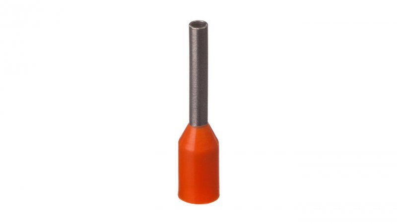 Końcówka tulejkowa izolowana TI 0,5mm2/8mm pomarańczowa cynowana TI0,5L8DE /100szt./