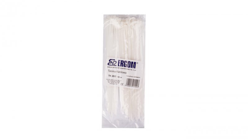 Opaska kablowa TK 20/3 naturalna E01TK-01010100601 /100szt./