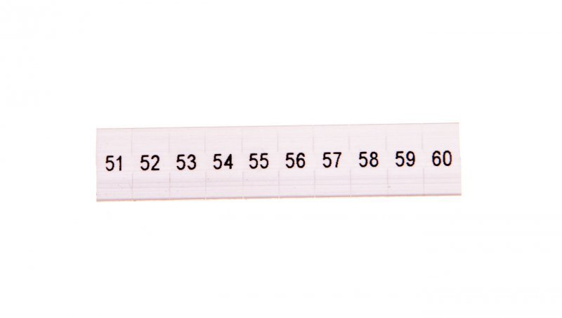 Oznacznik do złączek szynowych 5mm /51-60/ biały ZB5 LGS:51-60 1050017:0051 /10szt./