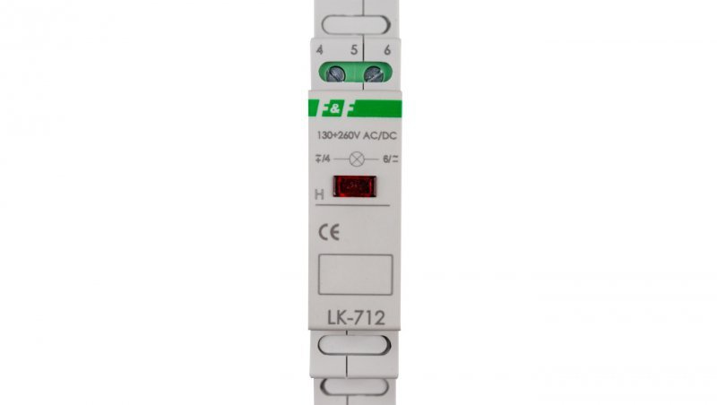 Lampka modułowa czerwona 130-260V AC/DC LK-712R-130-260V