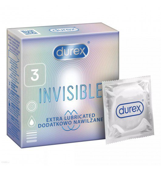 Prezerwatywy Durex Invisible A3 dodatkowo nawilżone
