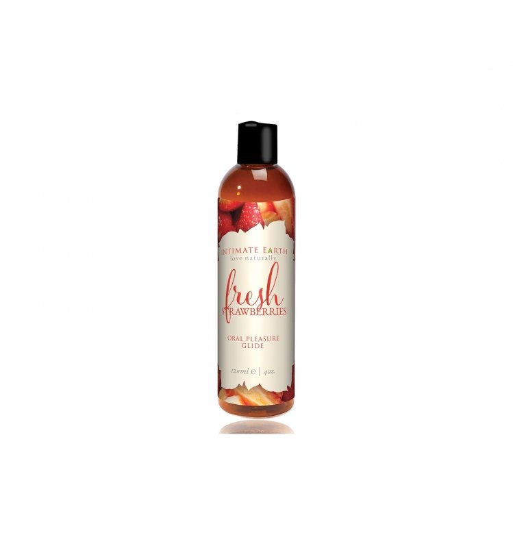 Intimate Earth - Fresh Strawberries Flavored Lubricant 120 ml