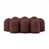 Kapturki do pedicure 13 mm gradacja 180 10 szt AlleMed Brązowy Brown