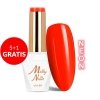 Lakier hybrydowy Molly Nails Neons Dark Orange HEMA/Di-HEMA Free 8g Nr 73