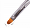 Pędzelek do żelu rozmiar 6 ombre owalny długość włosia 8mm Molly Nails