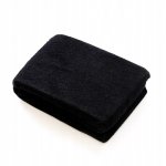 Prześcieradło frotte czarne z gumką 60/190