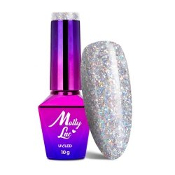 2+1gratis Lakier hybrydowy MollyLac Queens Of Life Stardust 10g Nr 31