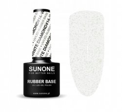 Baza hybrydowa Sunone Rubber Base White Diamond #14 5 ml