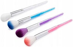 Pędzelek Maxim do usuwania pyłu kryształkami mix kolorów