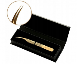 Pęseta do rzęs Noble Gold PRO 5