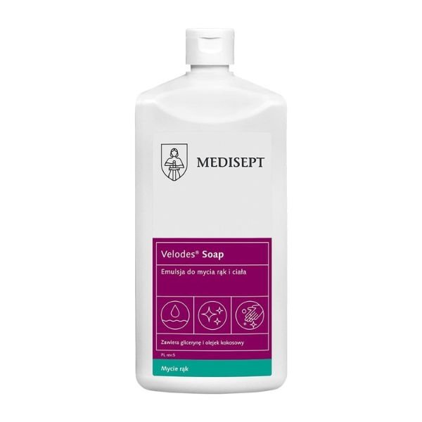 Preparat do dezynfekcji rąk Medisept Velodes Scrub płyn 0,5l