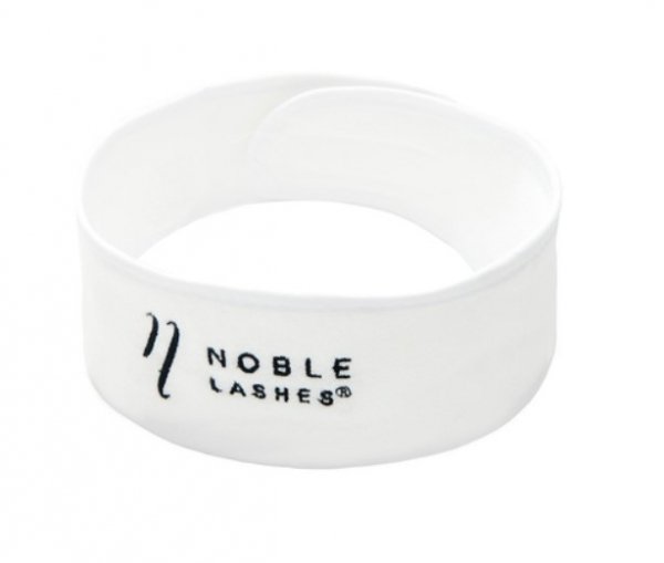 Opaska kosmetyczna frotte Noble Lashes Biała