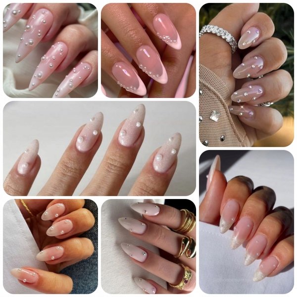 KARUZELA OZDOBY NA PAZNOKCIE PERŁY PEREŁKI MIX ROZMIARÓW 370 szt