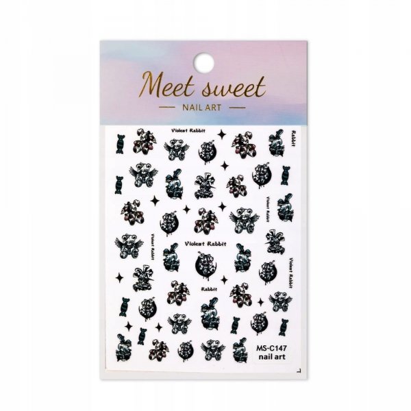 Naklejki Do Zdobienia Paznokci Samoprzylepne Cienkie Halloween MS-C147