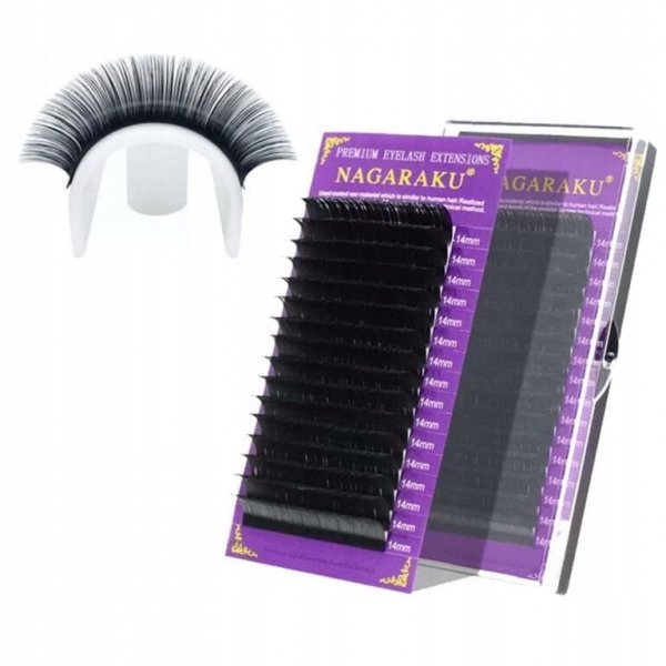 Rzęsy do przedłużania Nagaraku Mink D 0,07 12mm
