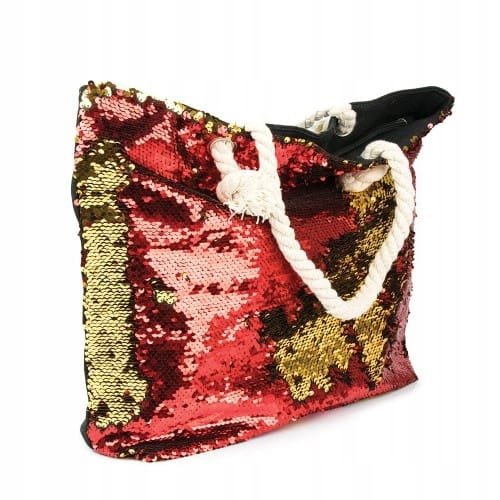 Designerska Torba Plażowa z cekinami! Nr 18-2