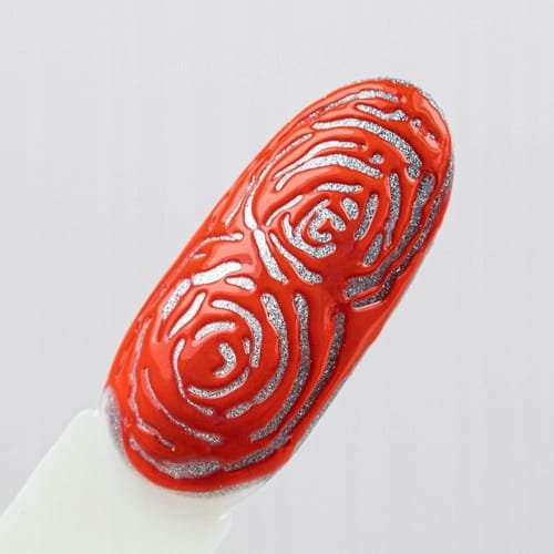 Żel Do Zdobień MOLLYNAILS 5g Efekt Topnienia Red Czerwony