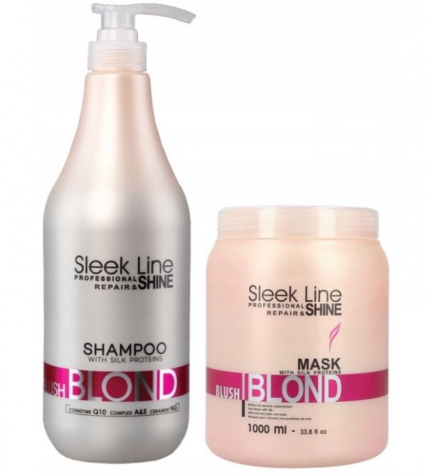 Maska do włosów Sleek Line Blond Blush 1000ml Stapiz 
