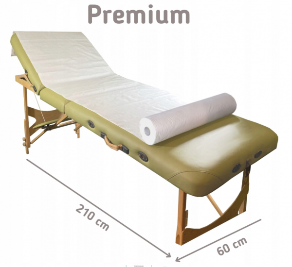 Podkład kosmetyczny jednorazowy podfoliowany z włókniny 60x210cm