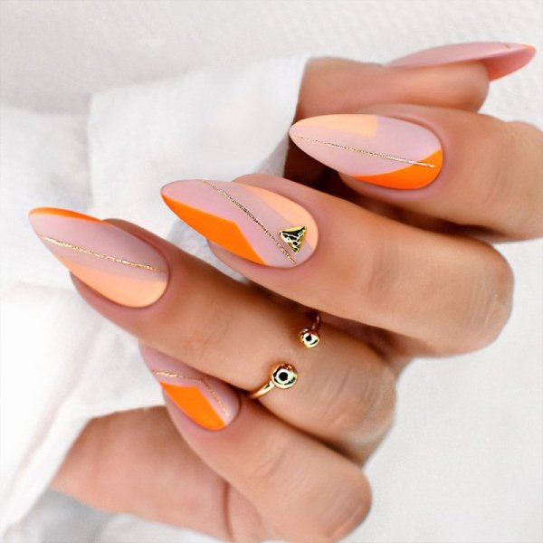 Żel do zdobień Artistic Gel paint gel ombre ornamenty Allepaznokcie Art Orange Pomarańczowy HEMA /Di-HEMA free 5g Nr 19