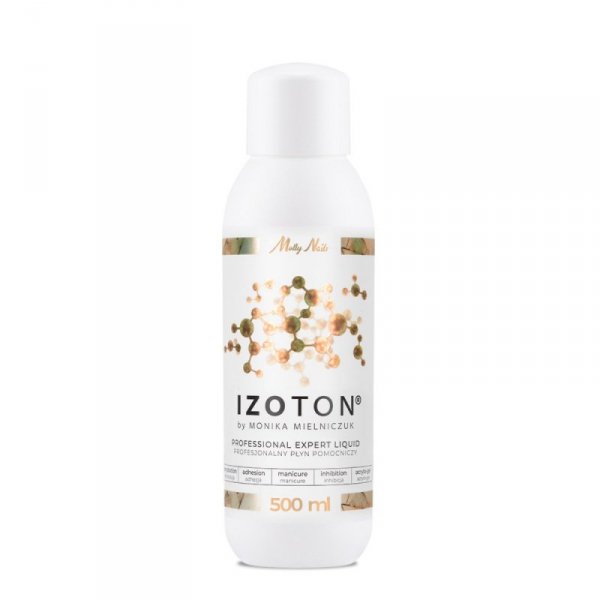 Izoton by Monika Mielniczuk Molly Nails profesjonalny płyn pomocniczy dehydratacja adhezja manicure inhibicja acrylo-gel 500ml