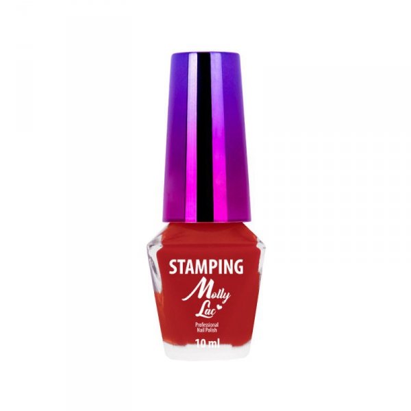 Lakier do stempli i stampingu MollyLac czerwony 10ml Nr 5