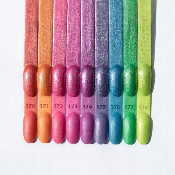 Lakier Hybrydowy Do Paznokci MOLLYNAILS 8g Neon Flashy Cat Eye Nr 174