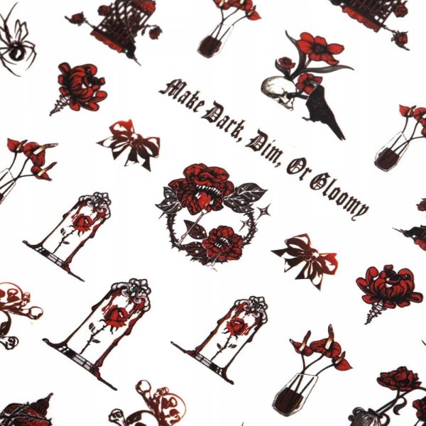 Naklejki do paznokci cienkie samoprzylepne halloween DD-762