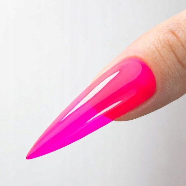 Top Hybrydowy MOLLYNAILS 10g Crystal Glass No Wipe Kolorowy Pink Różowy