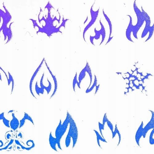 Folia transferowa 100 cm świecąca w UV Nr 9