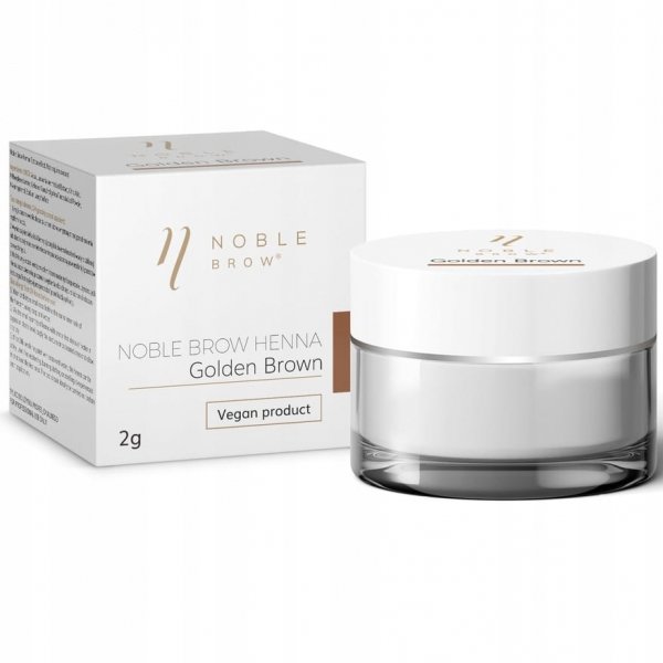 Henna do brwi pudrowa Noble Lashes golden brown 2 g