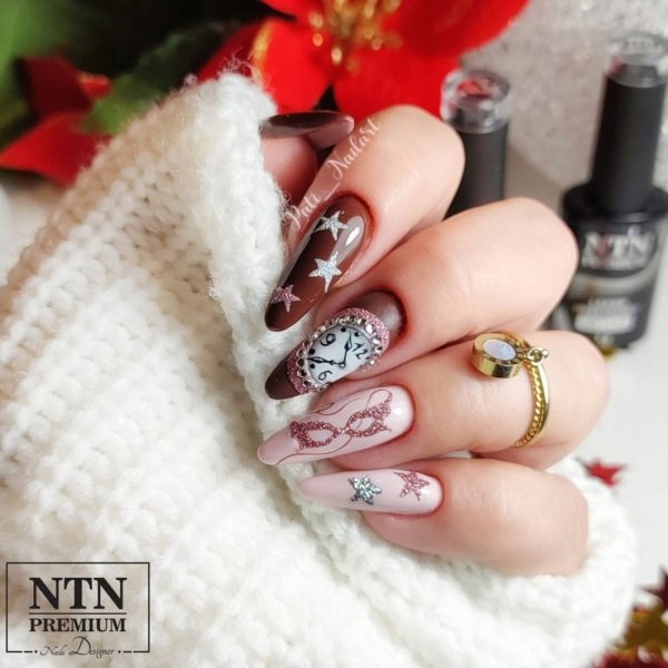 Ntn Premium Lakier hybrydowy do paznokci 112 Show czekoladowy brąz