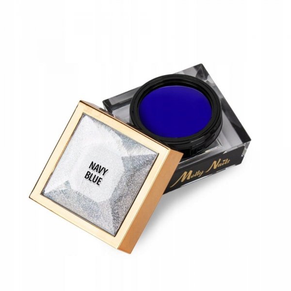Żel Do Zdobień MOLLYNAILS 5g Efekt Topnienia Navy Blue Granatowy