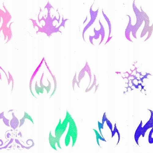 Folia transferowa 100 cm świecąca w UV Nr 7