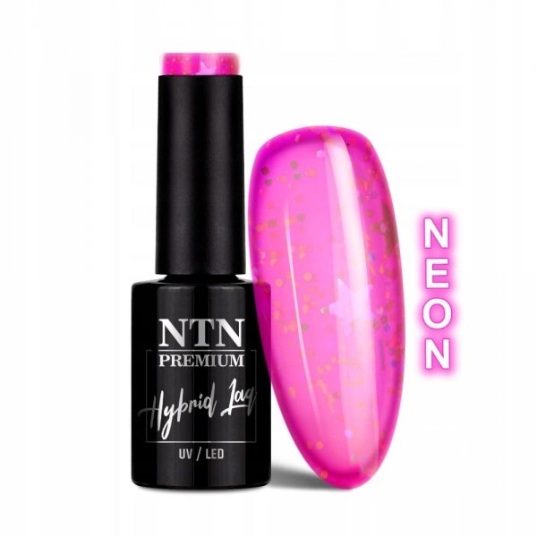 NTN Lakier hybrydowy do paznokci IMPRESSION 255 neonowy Hema/Di-Hema Free