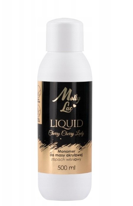 Liquid do akrylu monomer MollyLac Cherry Cherry Lady o zapachu wiśni 500 ml