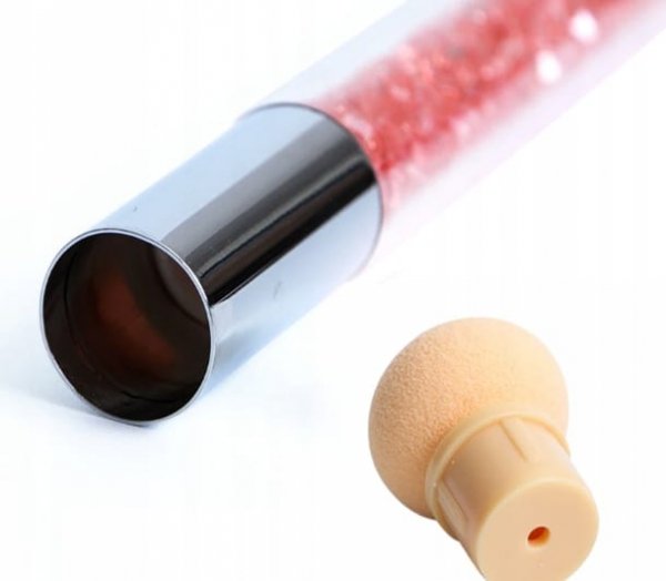 Aplikator do ombre + 4 końcówki różowy